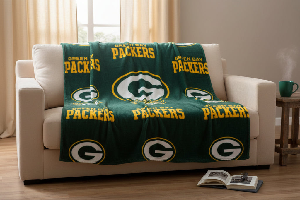 *Officially Licensed   Green Bay Packer Blankets.  sku:25914stw